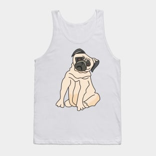 Pug artwork Tank Top